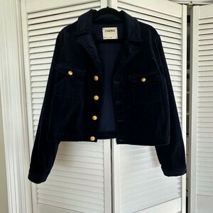 L’Agence Cropped Dark Blue Jacket size L